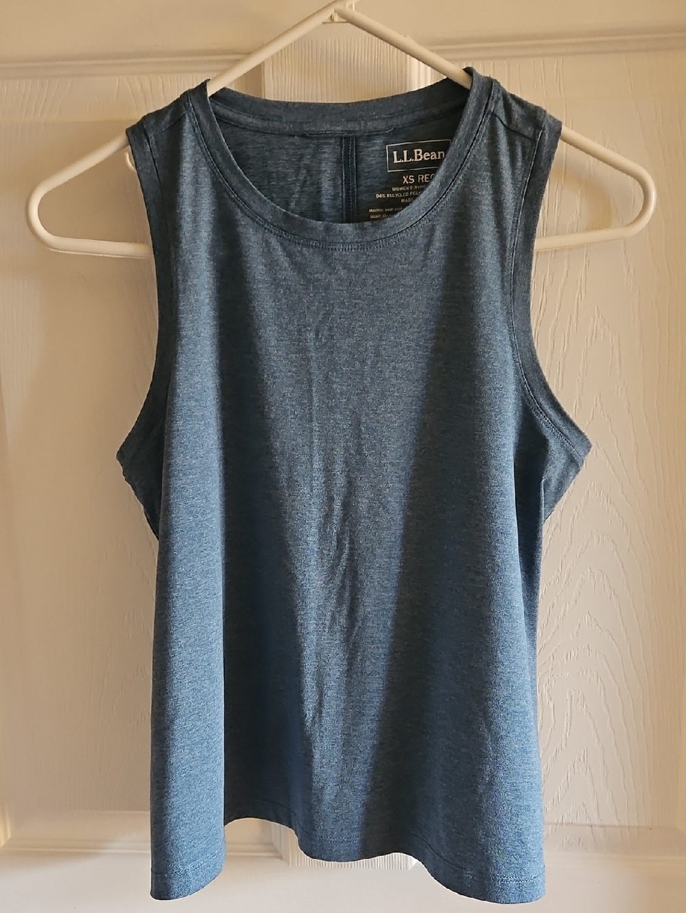 L.L. Bean Heathered Navy Blue Tank Top